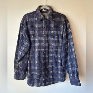 Vintage The Territory Ahead Men’s long sleeve cotton knit flannel